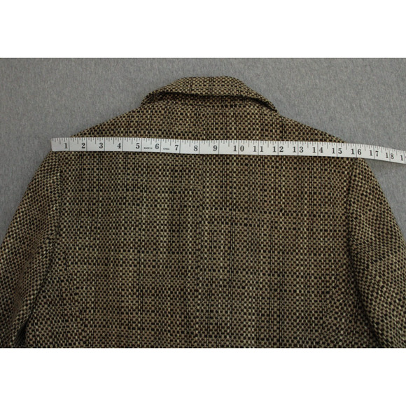 Talbots Blazer Womens Size 8 Brown 2 Button Front Wool Blend Long Sleeve - Picture 13 of 13